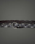 cintura 030mm cuoio borchiata st15