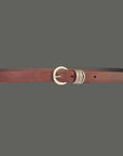 cintura cuoio 025mm con passantini
