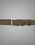 Cintura 035 in Camoscio Pelle con Fibbia Nickel Satinato Antiallergica marrone