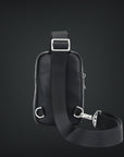 Marsupio monospalla in pelle design elegant nero 23104