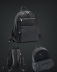 Zaino in pelle design elegant nero zn5