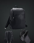 Zaino in pelle design elegant nero zn3