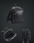 Zaino in pelle design elegant nero Zn1