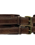 Cintura 080mm vestibilità vita alta in cuoio vegetale ingrassato