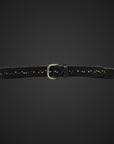 Cintura 035mm in Cuoio Borchiata multicolor st9 M