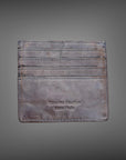 Portacarte in pelle lavata vintage TAUPE