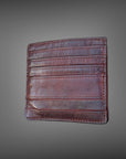 Portacarte in pelle lavata vintage TAUPE