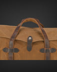 borsa  weekend vintage  canvas lavato e inserti in vera pelle