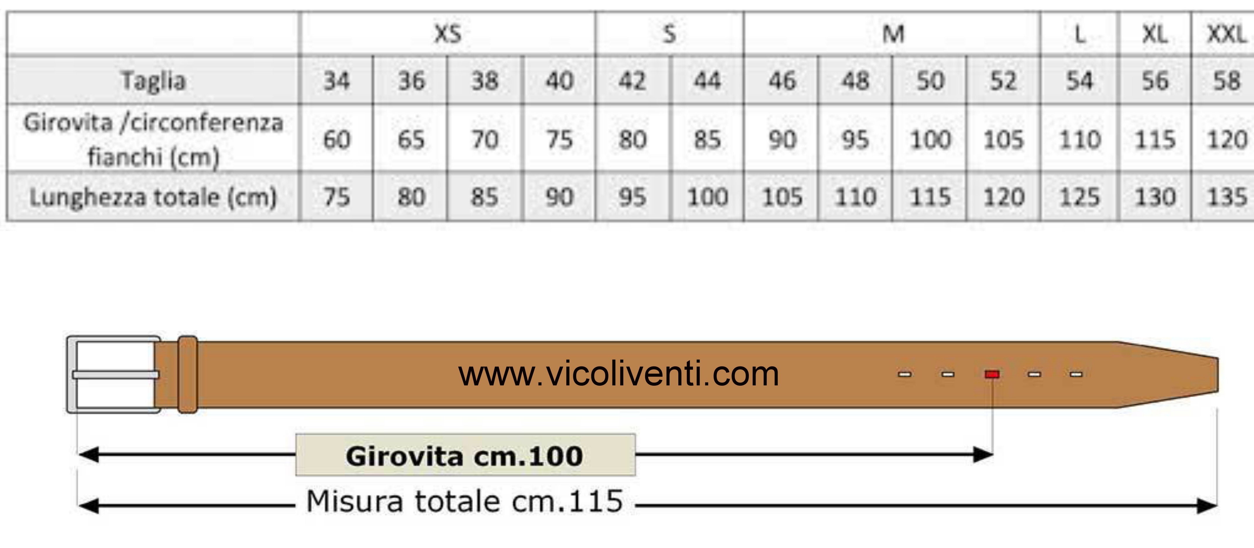 Cintura 030mm in Cuoio Borchiata ST5