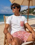 t-shirt in cotone e costume abbinato