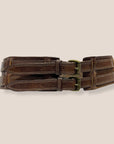 Cintura 080mm vestibilità vita alta in cuoio vegetale ingrassato