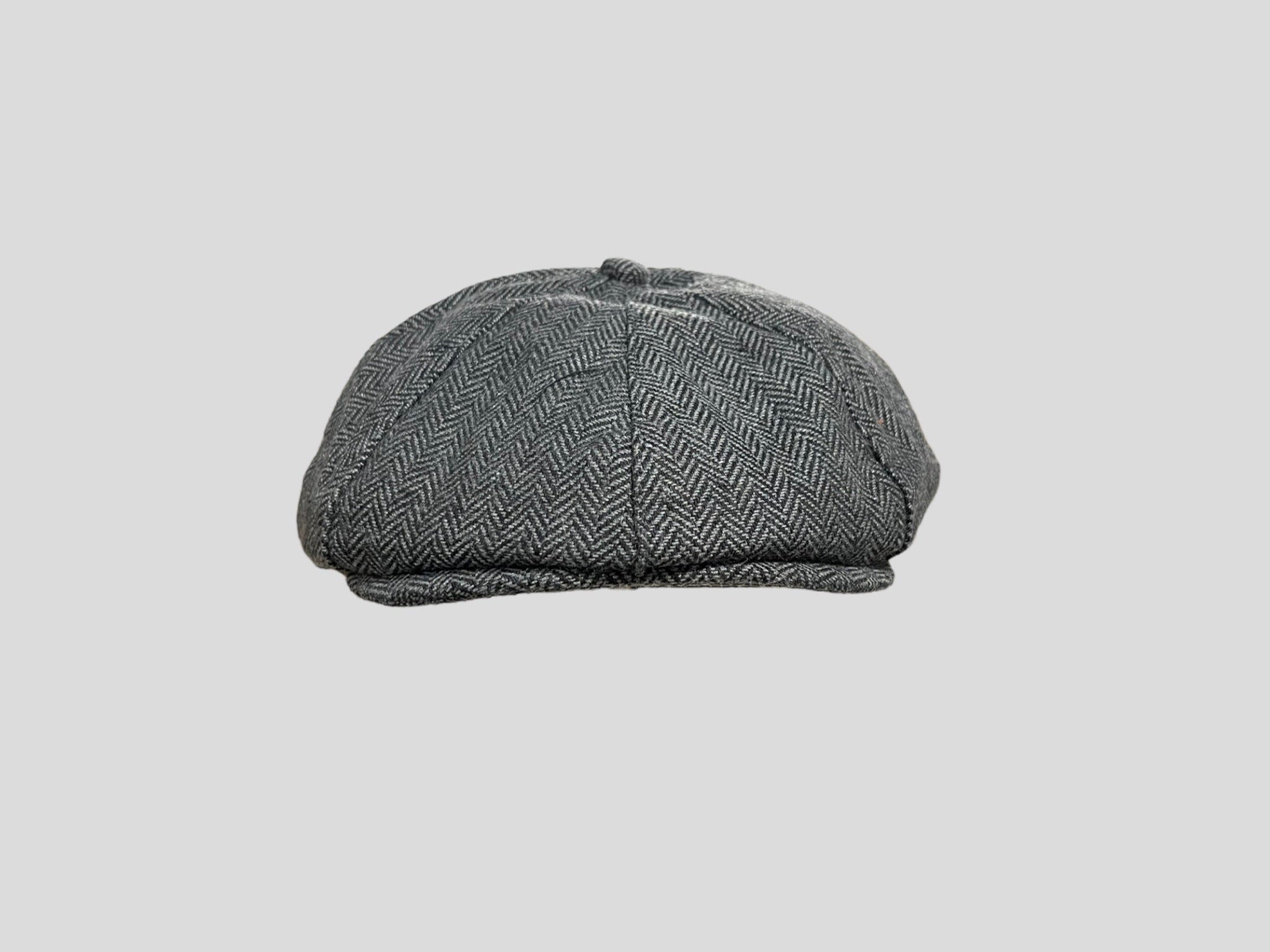 Match color guanto spigato con sciarpa e cappello in match spigato grey