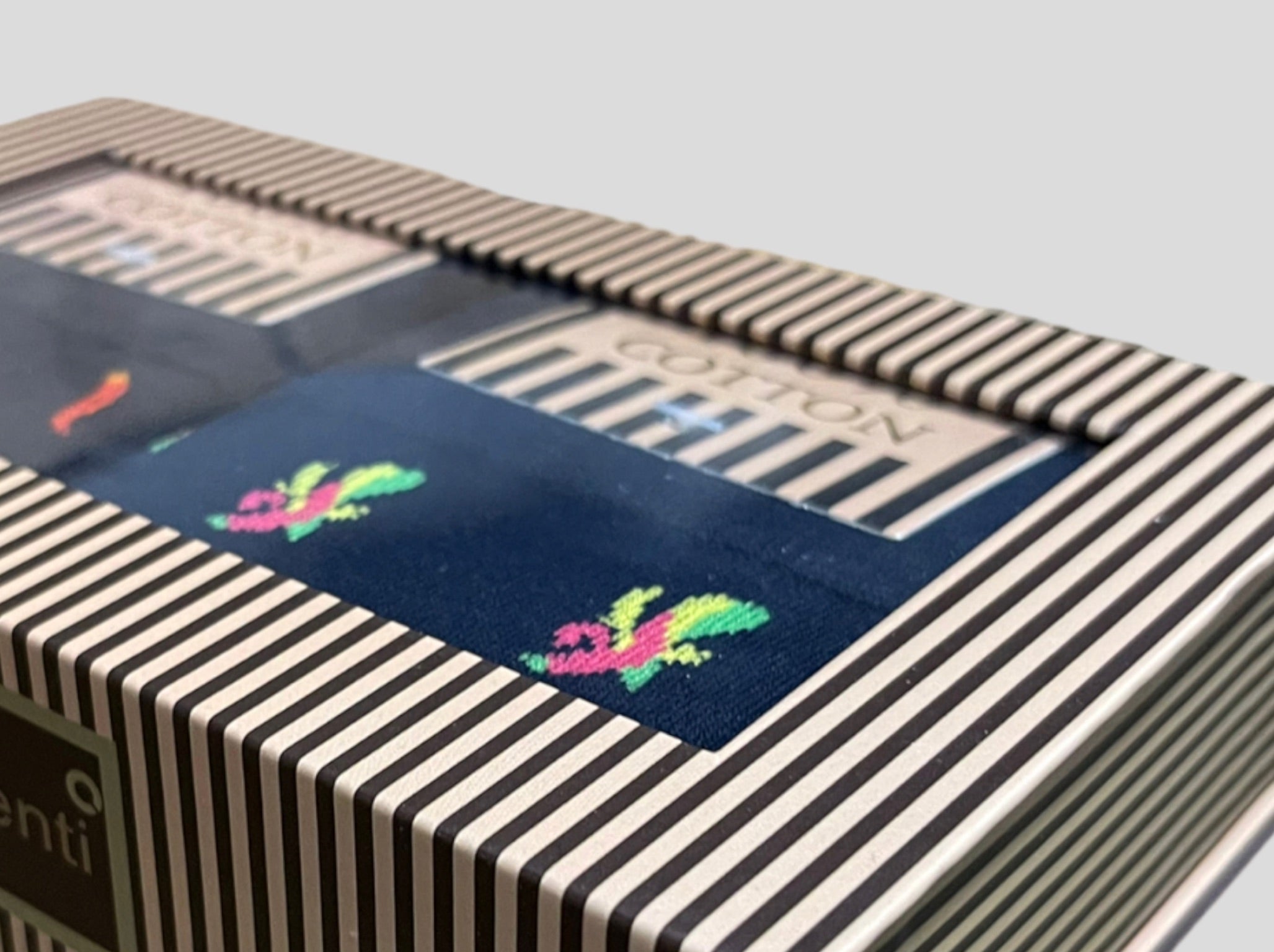 Calzini Triomphe In Cotone A Righe - BIANCO / NERO - Foto 8