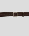 Cintura 035mm  lavata e stropicciata a mano con stampa a taglio vivo