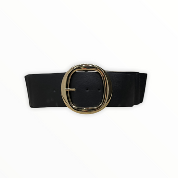 Cintura 080mm con elastistico e fibbia oro chiaro