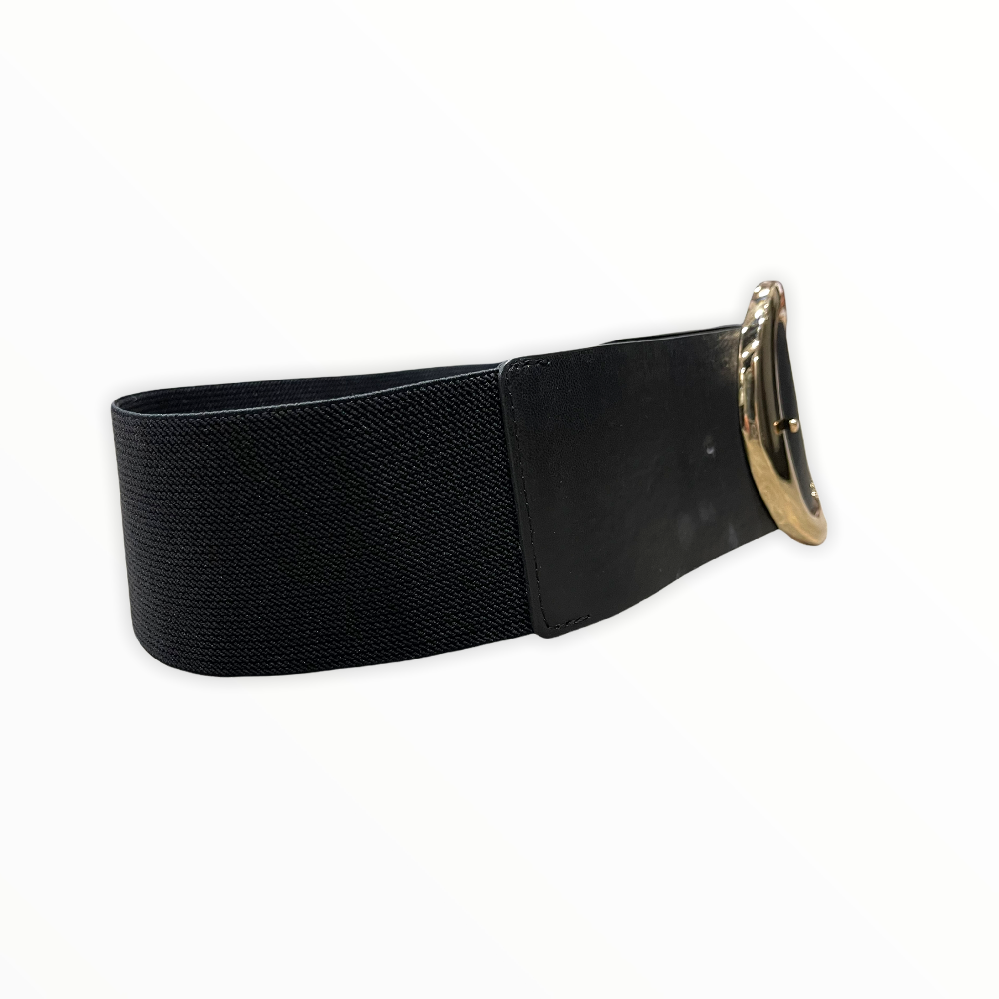 Cintura 080mm con elastistico e fibbia oro chiaro