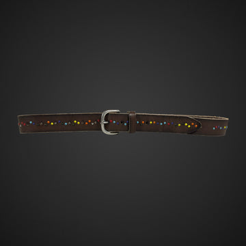 Cintura 035mm in Cuoio Borchiata multicolor st9