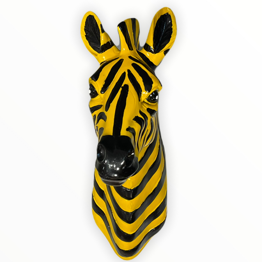Statua decorativa Casa Zebra gialla