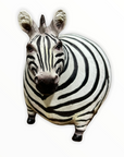 Statua decorativa zebra ingrassata