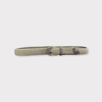 treccia elastico 035mm con inserti in camoscio eco  grigio